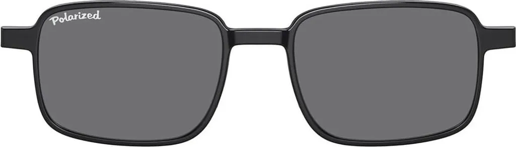 POLJR59B Occhiali Sportivi Junior Polarizzati Gomma Nera 8-13 Anni