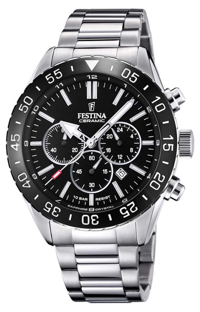 Zegarek męski FESTINA 20575/3 stalowy sportowy do pływania Zdjęcie produktu 