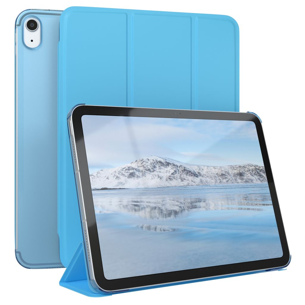 EAZY CASE Smartcase für Apple iPad 10,9" (10. Gen.) Tabletcase Bookcover Smart Flipcase magnetisch Blau