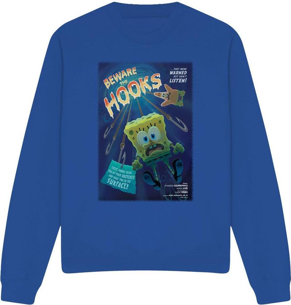 SpongeBob SquarePants - " The Hooks" Sweatshirt für Herren/Damen Uni TV12793 (M) (Königsblau)