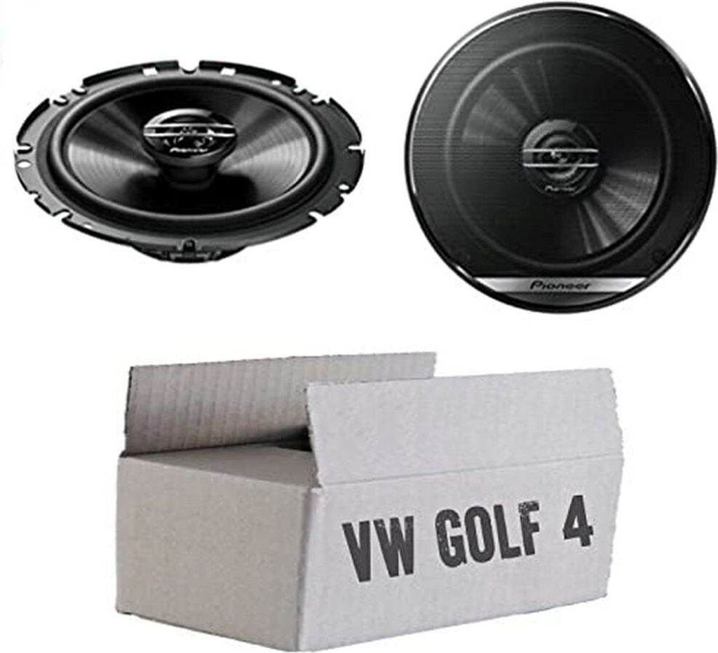 VW Golf 4 - Lautsprecher Boxen Pioneer TS-G1720F - 16,5cm 2-Wege Koax Koaxiallautsprecher Auto Einbausatz - Einbauset