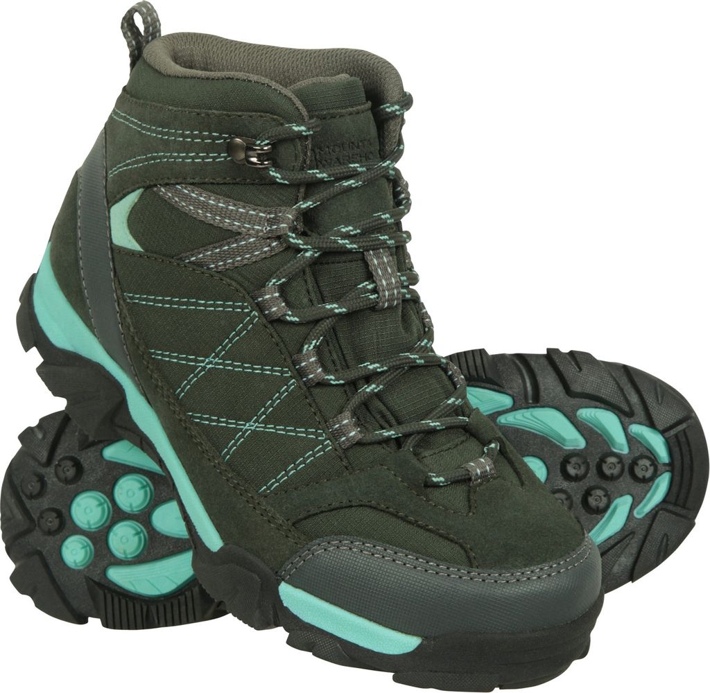 Mountain Warehouse - Kinder Wanderstiefel "Trail", Wildleder MW150 (36 EU) (Petrol)