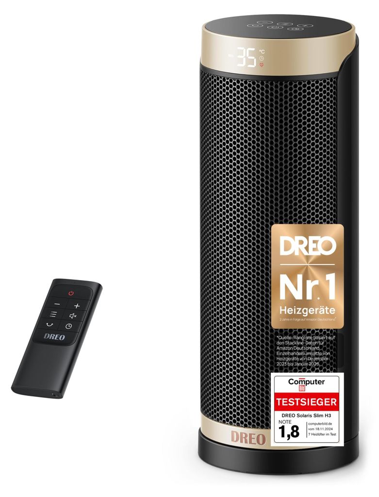 Termoventilatore Dreo: riscaldatore elettrico silenzioso e Immagine del prodotto 