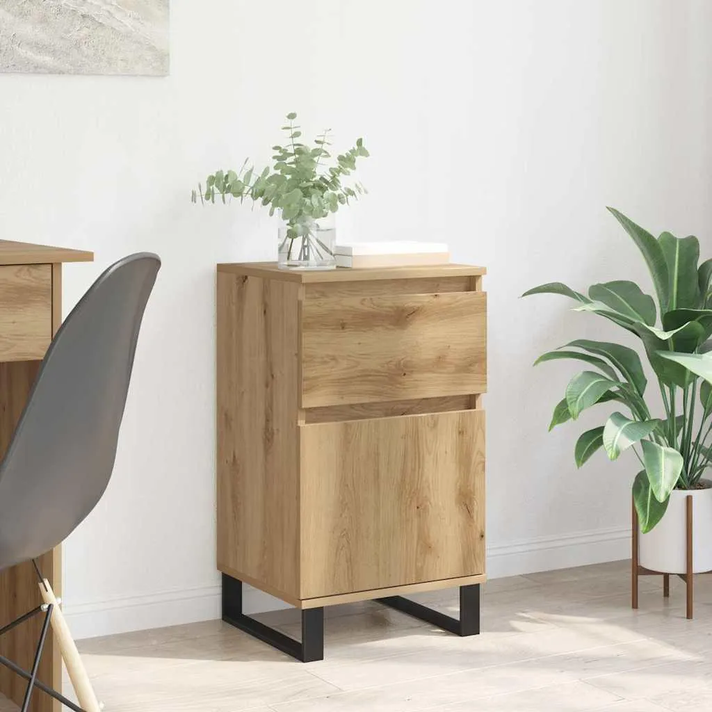vidaXL Sideboard Rovere Artisan 35x40x70cm - Mobile Moderno Salvaspazio