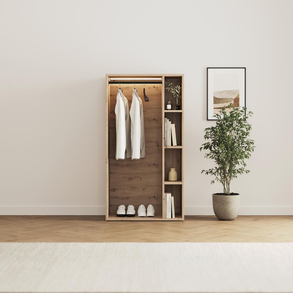 Schrank STA.2.0016 (Serie M2 Tiefe 55cm) Höhe 168,2cm Wildeiche