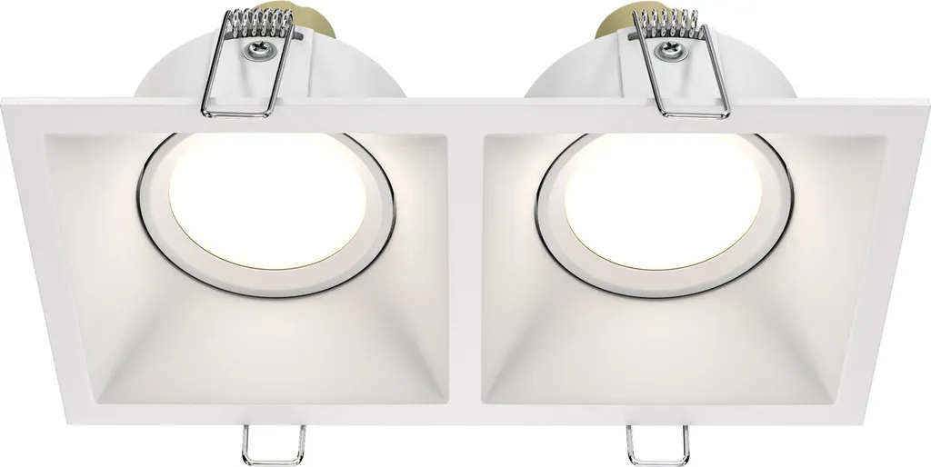 Luminaire encastrable dimmable Maytoni DOT en aluminium blanc 2xGU10