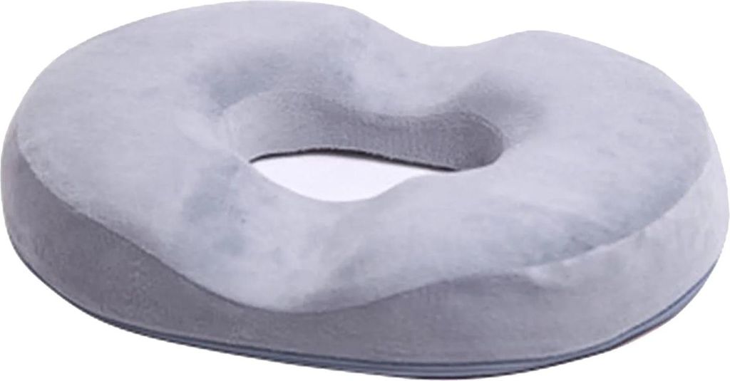 Donut-Kissen, Memory-Schaum-Sitzkissen, Hämorrhoiden-Steißbeinkissen, Grau