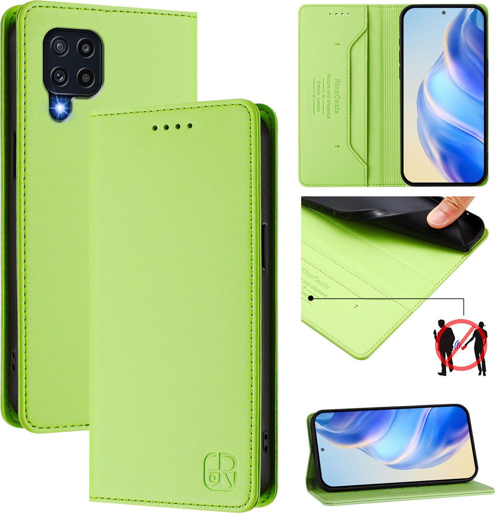 Lederhülle für Samsung Galaxy M32 4G/M22 Hülle Flip Produktbild 