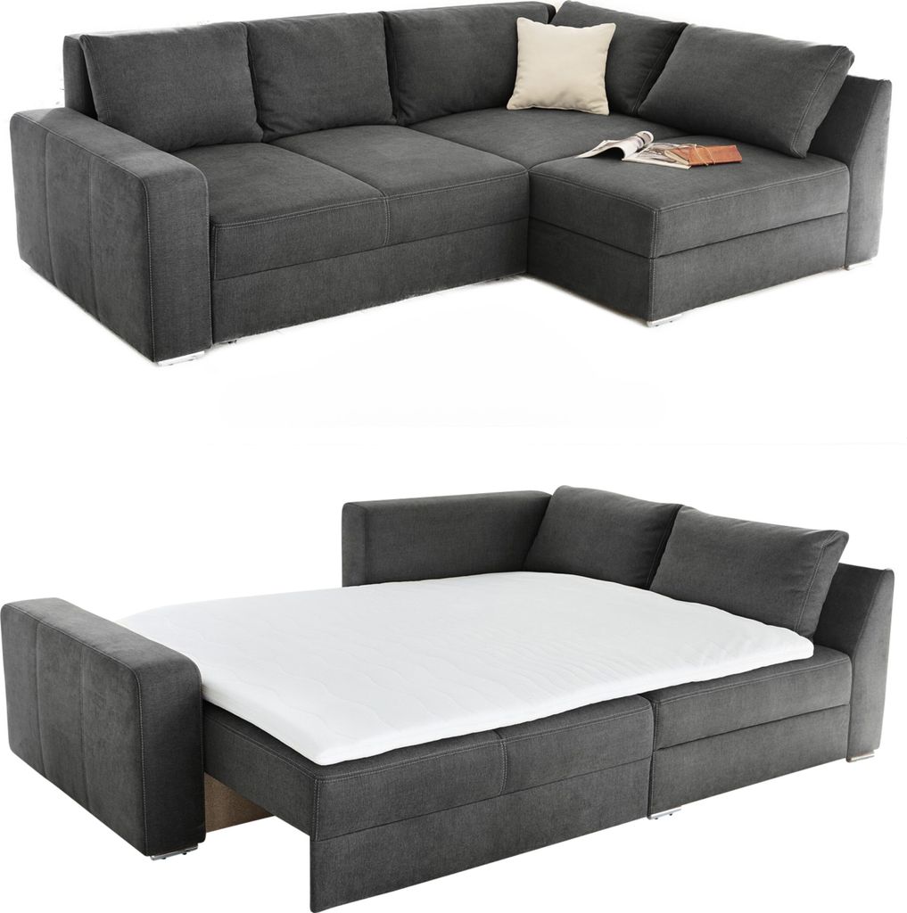 ECKSOFA-DAUERSCHLÄFER 260/181/88 cm Boxspring Federkern Produktbild 1