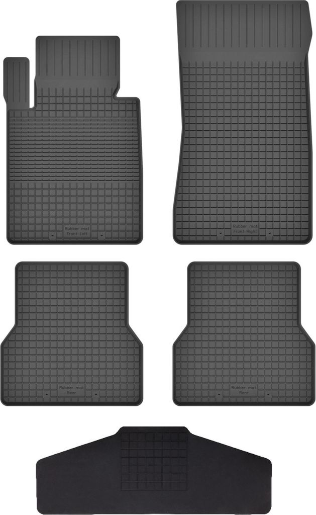 Gummi Fußmatten Set Für: Mini Cooper R52 (2004-2008) Gummimatten Schwarz