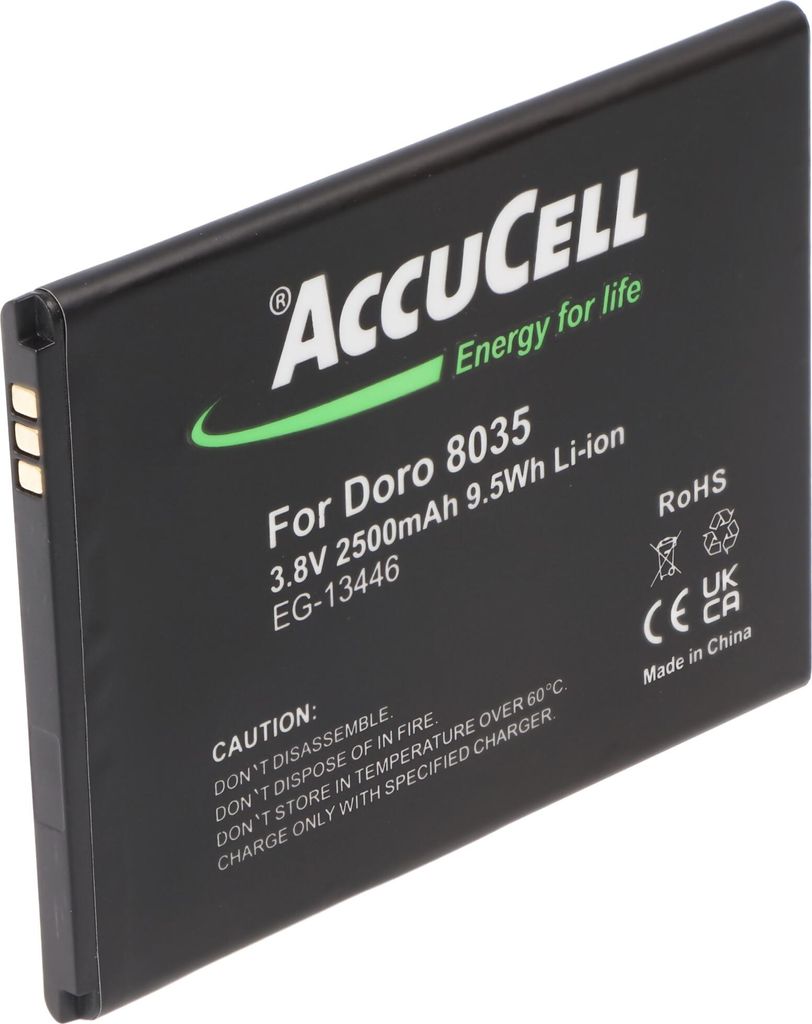 Akku nur passend für Doro 8035 Li-ion Akkutyp DBT-2500A, DBS-0170 3,7 Volt, 3,8 Volt 2350mAh