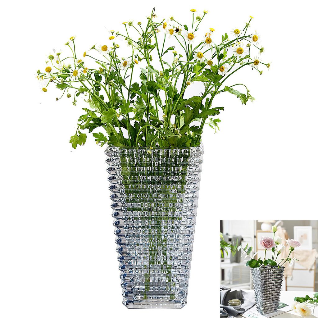 Glasvase transparent – Elegante Blumendeko für 30 Rosen, ideal für Wohnzimmer & Trockenblumen-Arrangements