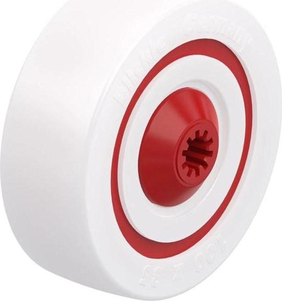 Blickle POW 100/10KF, Roller, 500 kg, Weiß, Deutschland, 1 Stück(e), 100 mm