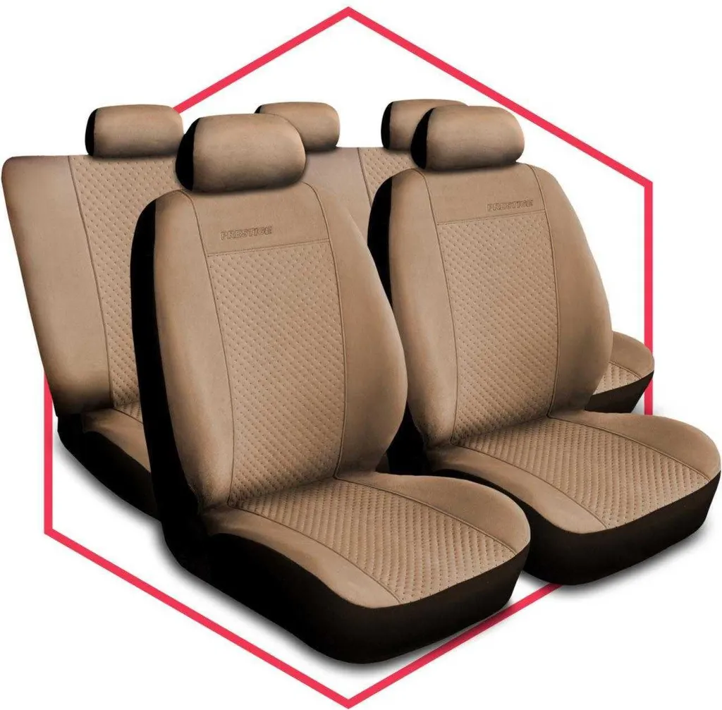 Coprisedili auto Set coprisedili universali per Fiat Bravo Beige Prestige - 11