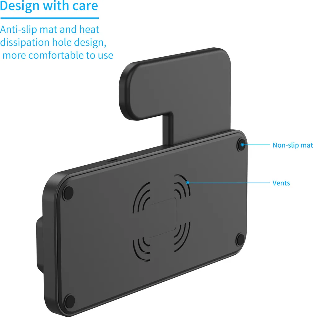Station de charge rapide 4 en 1 compacte avec support noir - 6