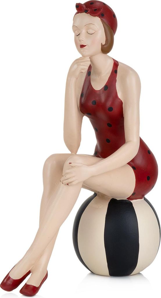 Pin Up Girl Deko Figur Lady Burlesque 50 /60 er Jahre Neu Nostalgie Stil H 38 cm