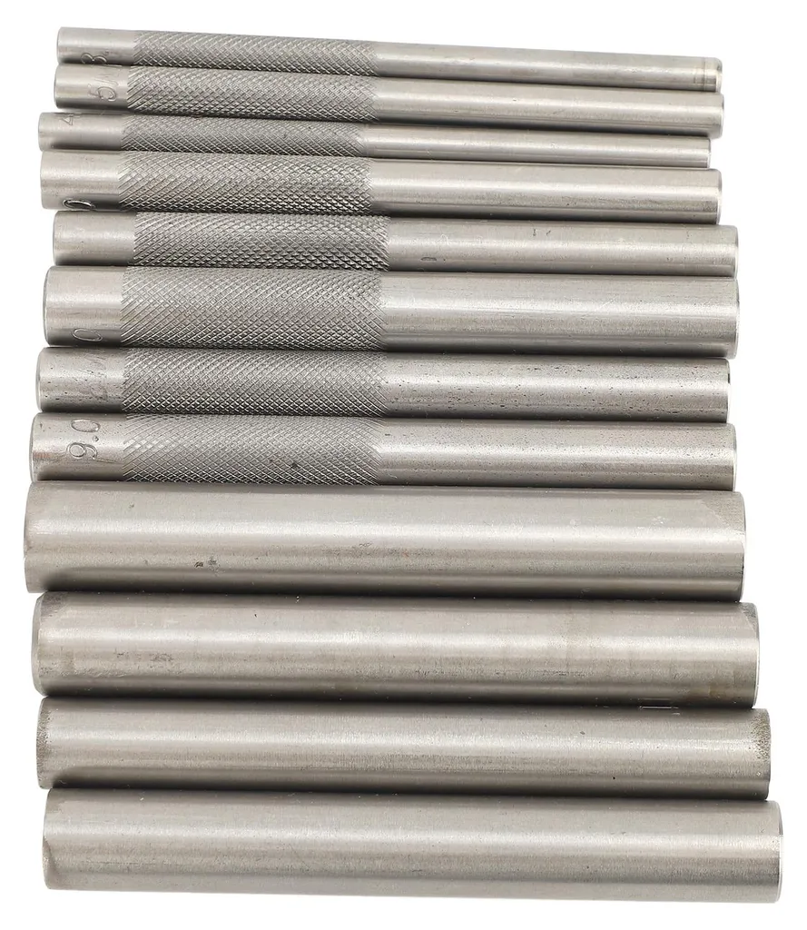 Kit de 12 outils à riveter en acier pour cuir et métal, 3mm à 15mm