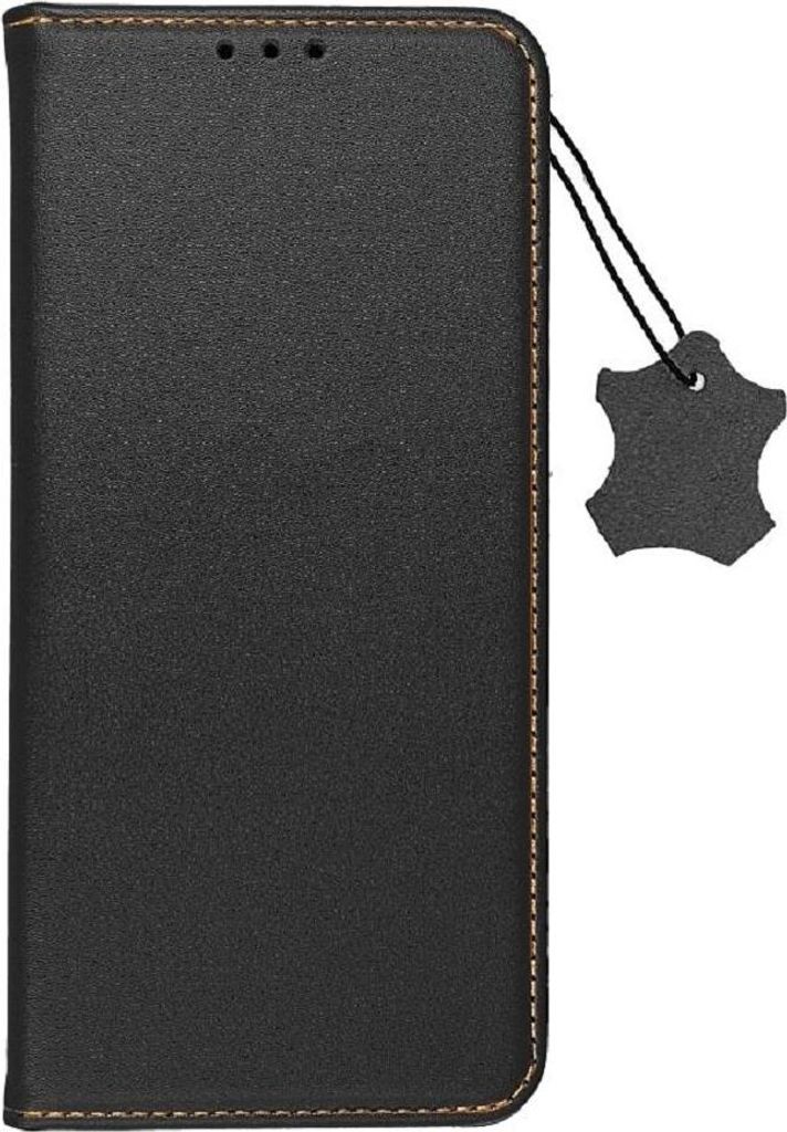 Smart Pro Echt Buchtasche Leder Tasche Lederbuch Hülle Cover Case Handy-Hülle Handytasche kompatibel mit iPhone 17 Pro Max Schwarz