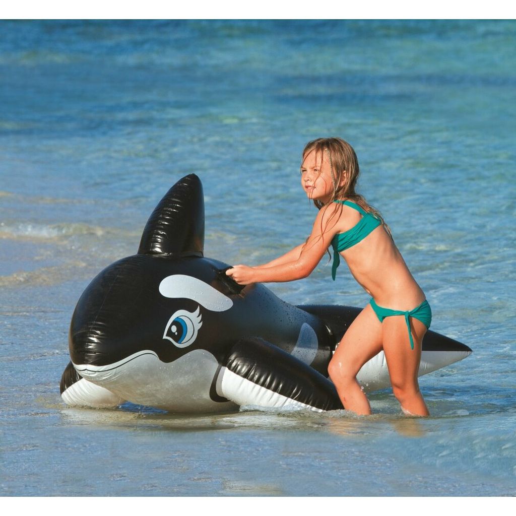 Intex Reittier Hai Wasserspielzeug Schwimmtier Wasser Reiter aufblasbar 