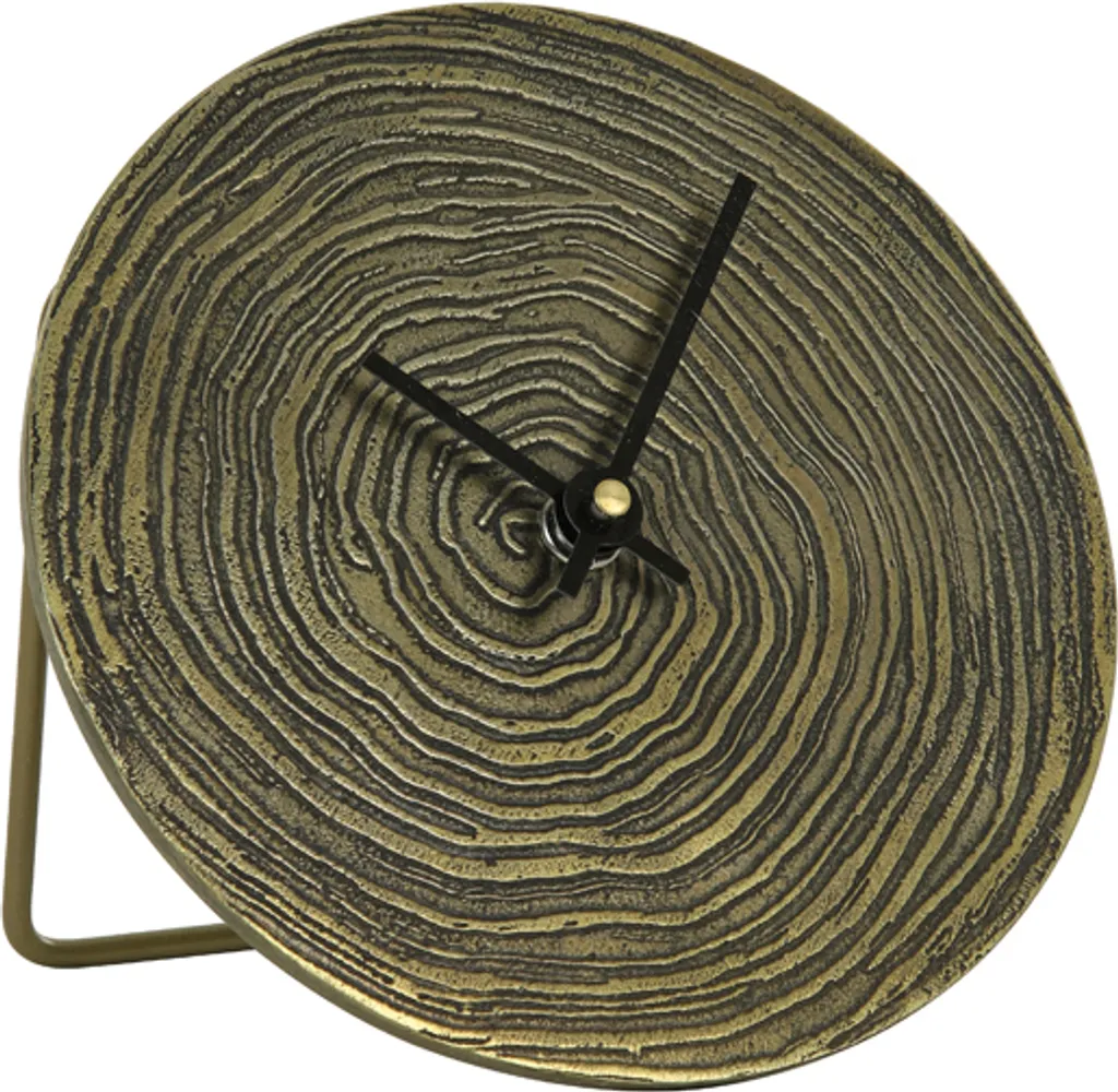 Horloge compacte ALOCIL bronze 15cm : l'heure lisible et décorative