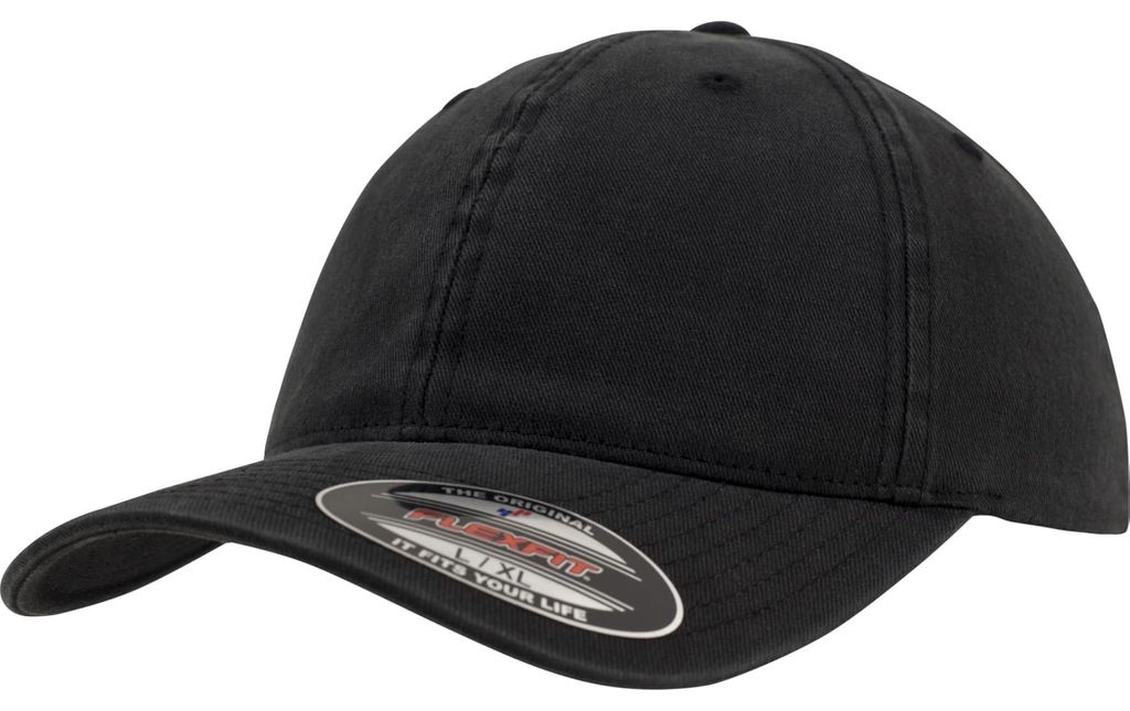 Flexfit Garment Washed Baseball Cap schwarz L/XL Immagine del prodotto 