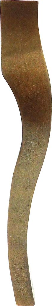1x Möbelbein Buche 46 cm Nussbaum gebeizt – Louis XV Stil – für Sitzbank, Stuhl, Schminktisch – DIY geeignet
