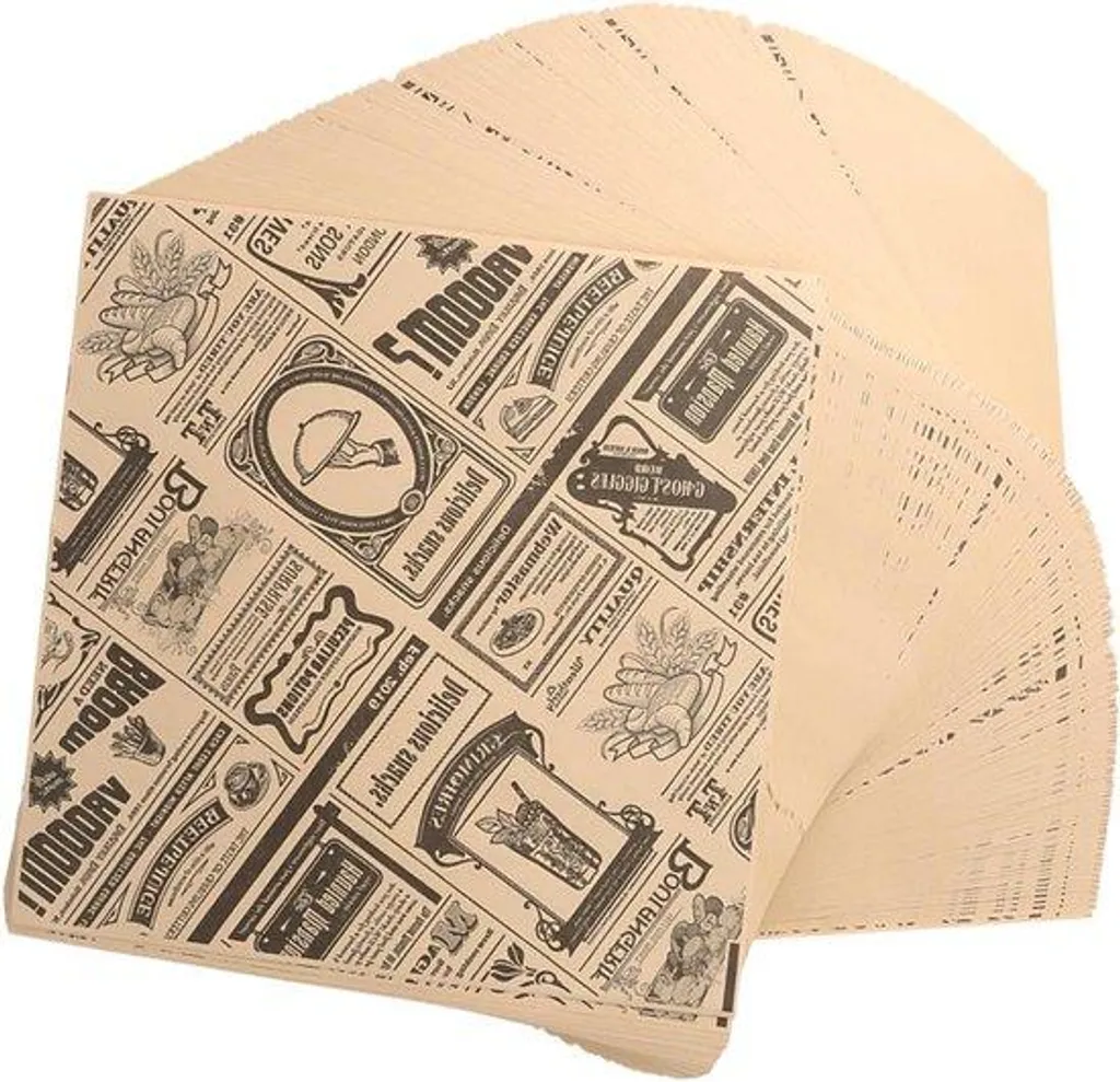 Papier Alimentaire Antiadhésif et Ingraissable - 200 Feuilles 22x22cm