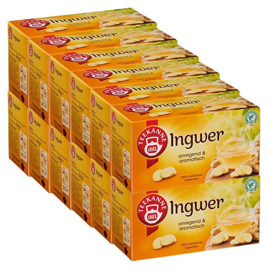 Teekanne Ingwer aromatischer und natürlicher Genuss 36g Produktbild 