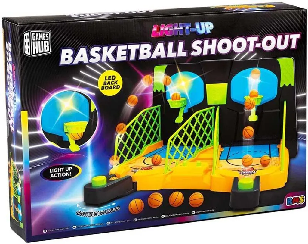 Jouet de Basket-ball Lumineux avec LED de Couleurs pour Enfant et Junior