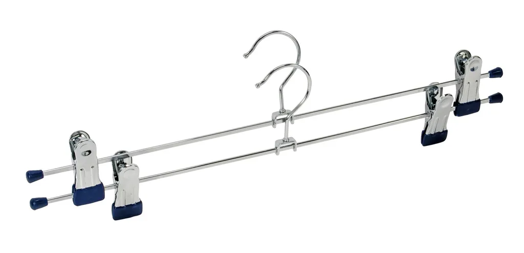 Cintre à agrafes Snap 40 lot de 2 - Suspension clipsable en métal noir