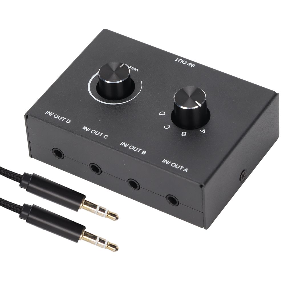 4 porte 3,5 mm stereo interruttore passivo 1 In 4 Out 4 In Immagine del prodotto 
