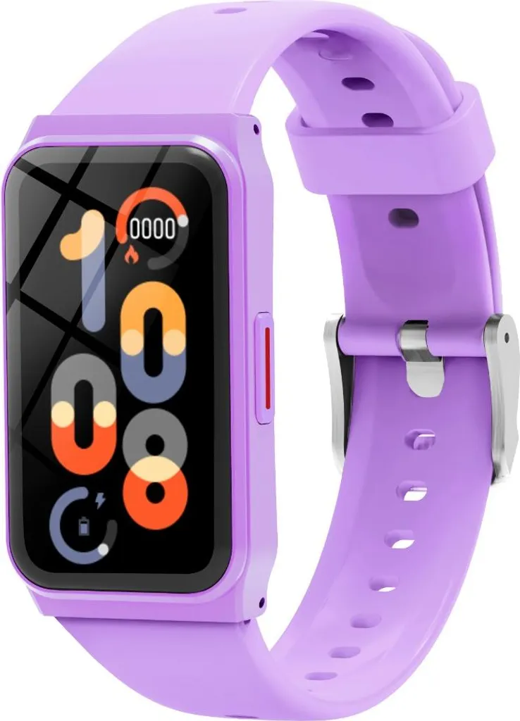INF Smartwatch Multifunzione con Cardiofrequenzimetro e Ossigeno nel Sangue Viola