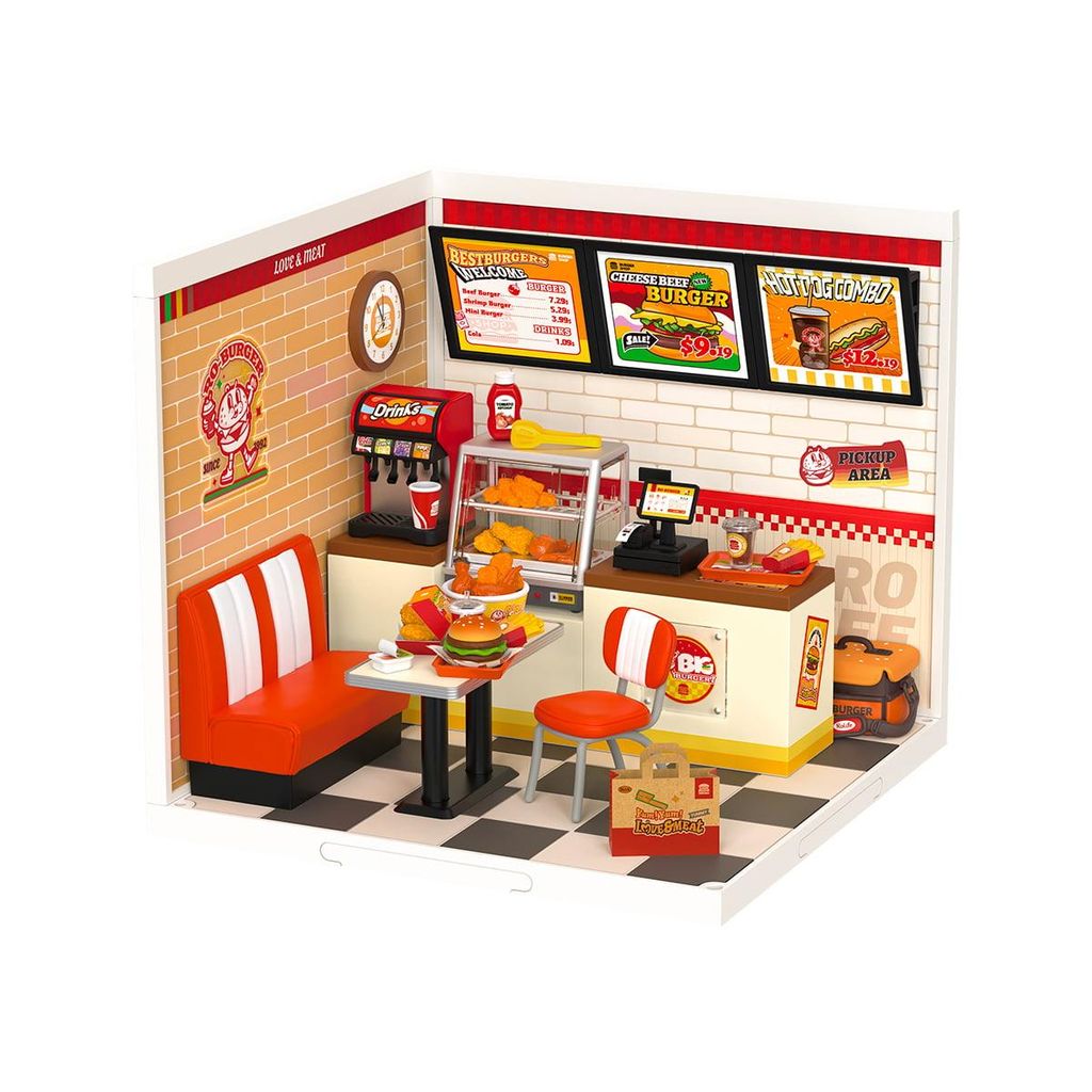RoboTime Miniatura domečku Restaurace Mňam, mňam burger Obrázek produktu 