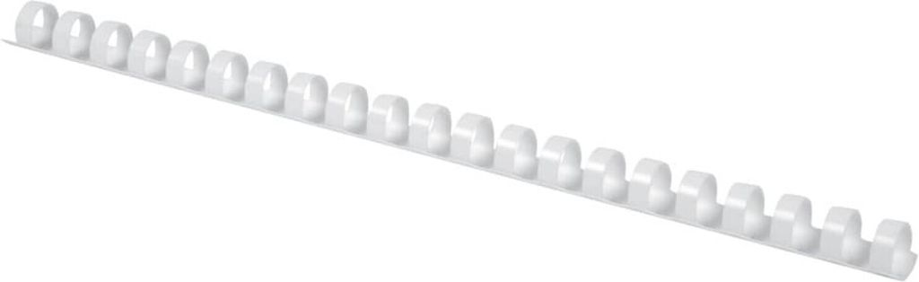 Plastové hrebene Q-CONNECT 10mm biele