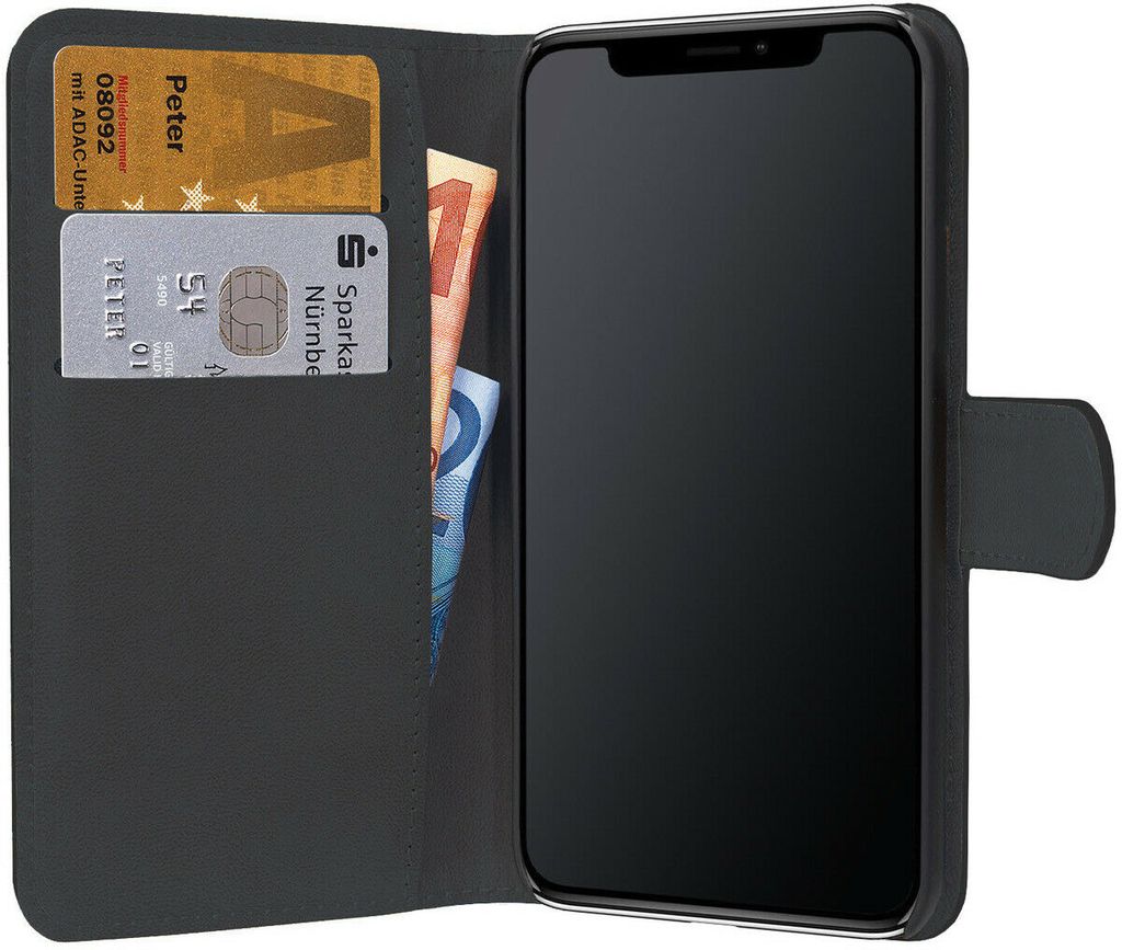PEDEA Book Classic für Apple iPhone XS Max Schutzhülle | Buchtasche Case Schwarz