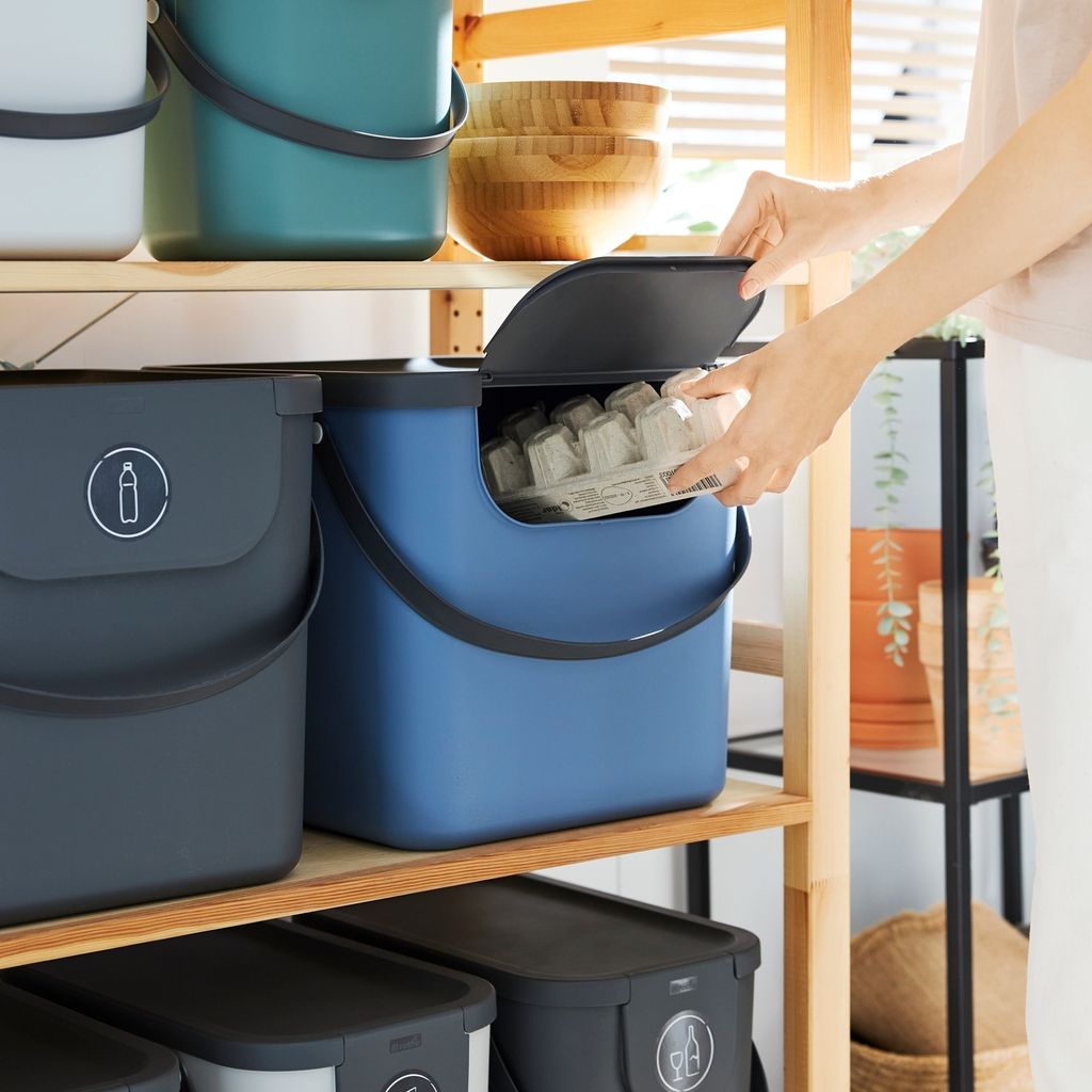 Rotho Mülltrennsystem 40L Albula - Mülleimer 40,0 x 35,8 x Produktbild 5
