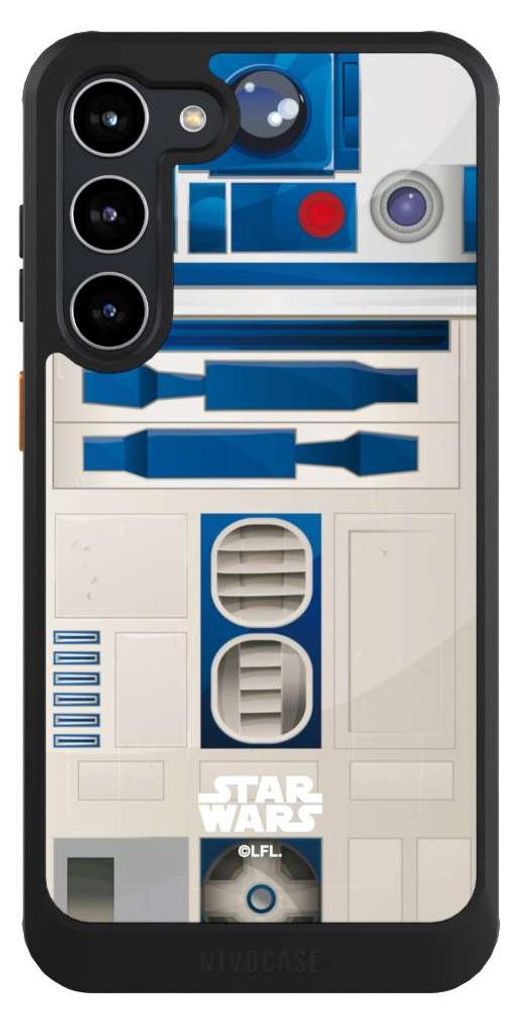 NIVOCASE Hülle für Samsung Galaxy S23+ Handyhülle NIVOcore Case Schwarz Fanartikel Star Wars R2D2