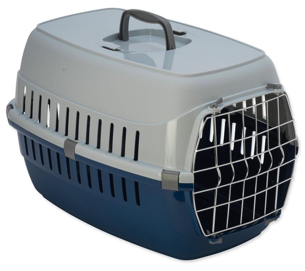 Dog Fantasy Transportbox 58x35x37cm Blau Produktbild 
