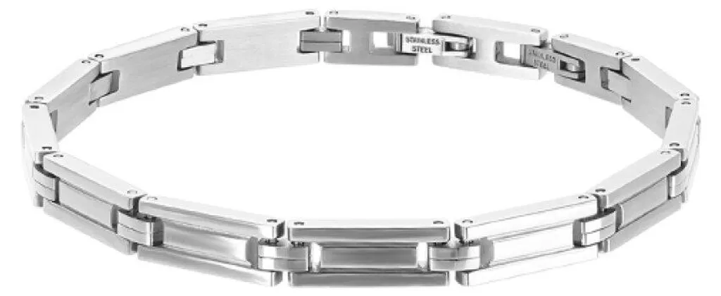 Gourmette Maille Cheval Ao Oamb3216Ss, Bijou de Poignet de Style Urbain