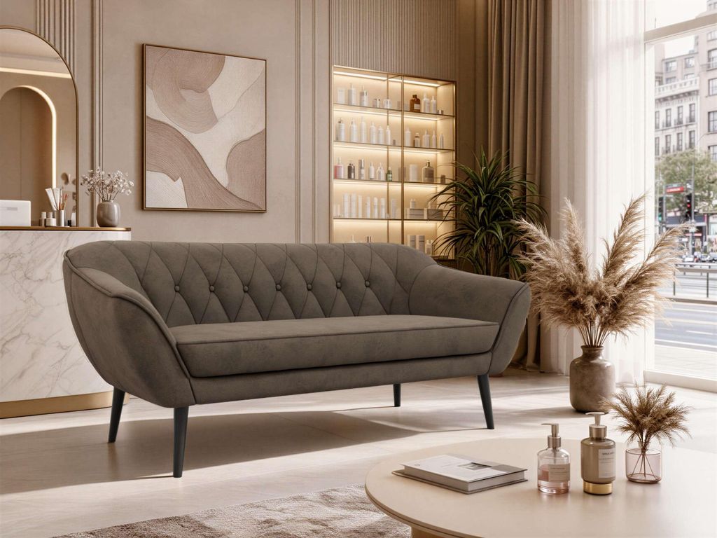 MKS MEBLE Skandinavisches Sofa 3-Sitzer, Sofa mit Produktbild 