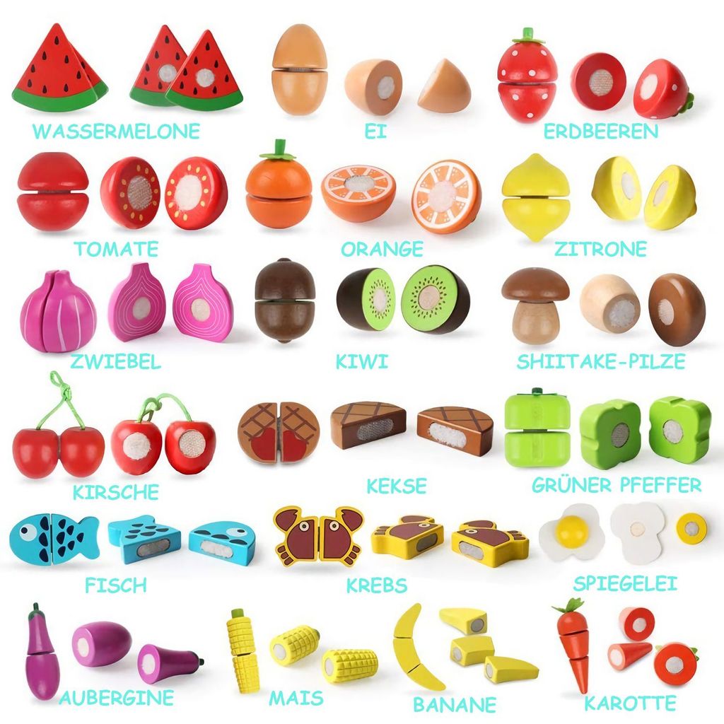 Obst Gemüse Spielzeug Grundlegende Fähigkeiten Entwicklung Lernspielzeug  Für