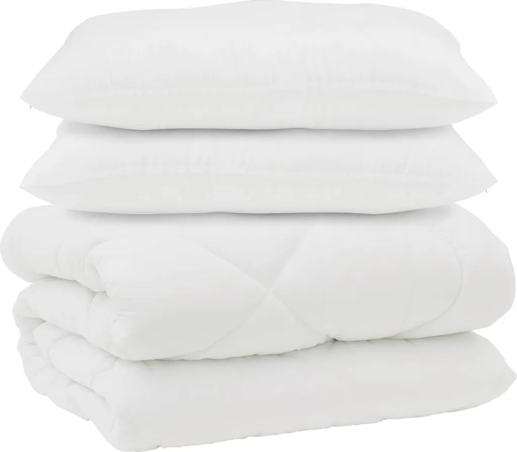 Set vidaXL Bianco: Piumone e Cuscini in Piuma d'Oca - Design Chic