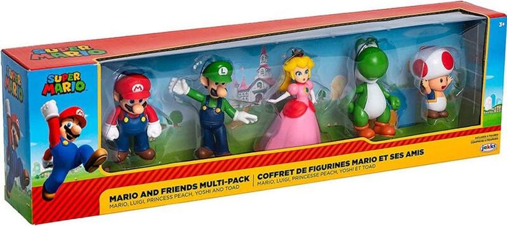 Super Mario 5-Figuren-Set, 6 cm große Sammlerspielzeuge