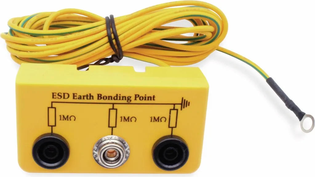 Bloc de connexion terre pour poste de travail ESD et labo