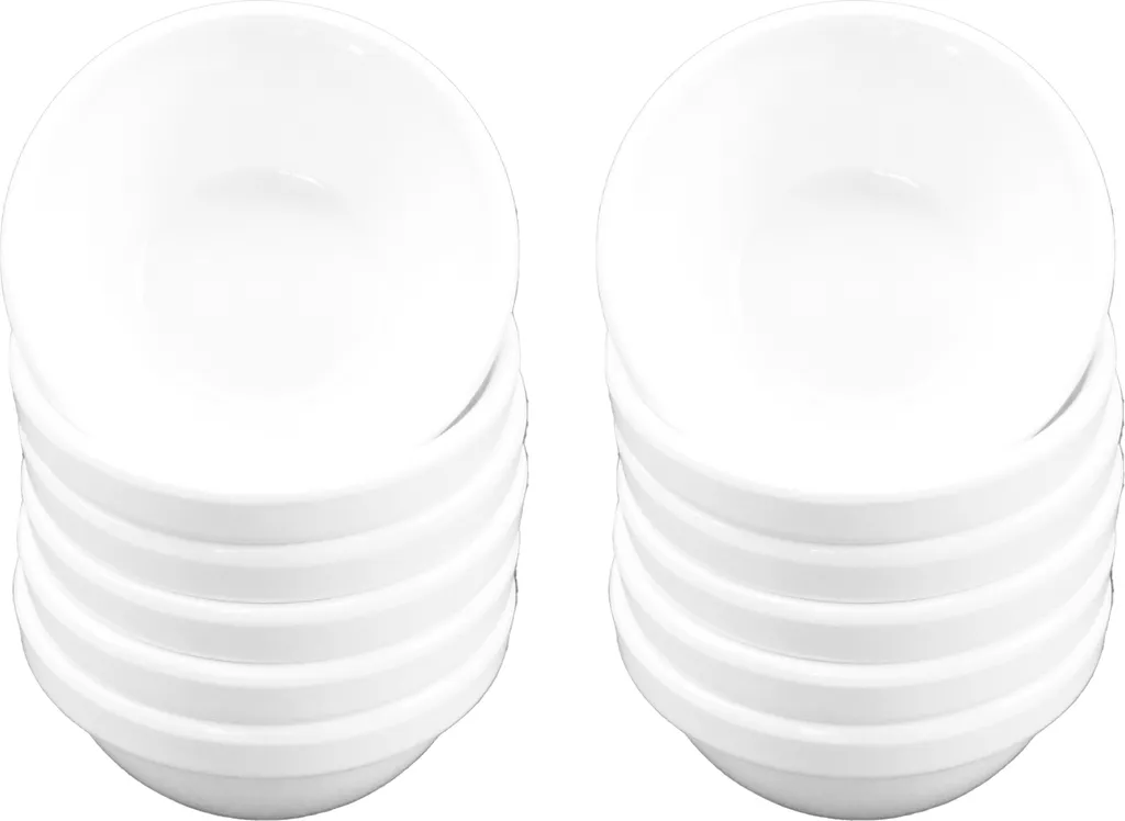 Fornitura Catering: 12 Ciotoline Infrangibili in Melamina Bianca 6cm