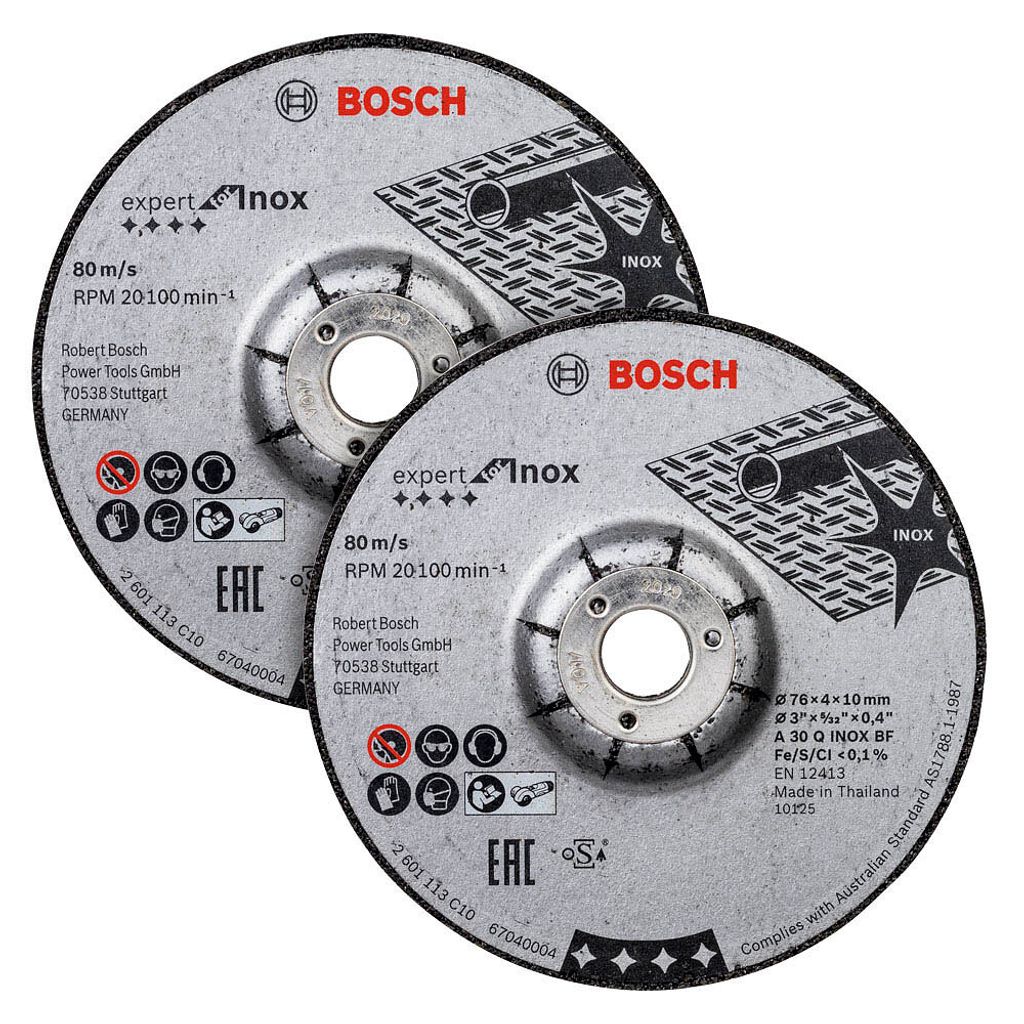 Bosch 2608601705 Schruppscheibe 76x4x10mm ExpertforInox Image du produit 