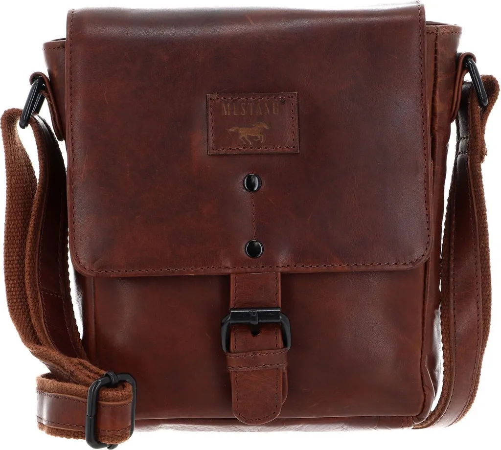 MUSTANG Pelle borsa a tracolla borsa a tracolla Natal Malta Shoulderbag Cognac marrone