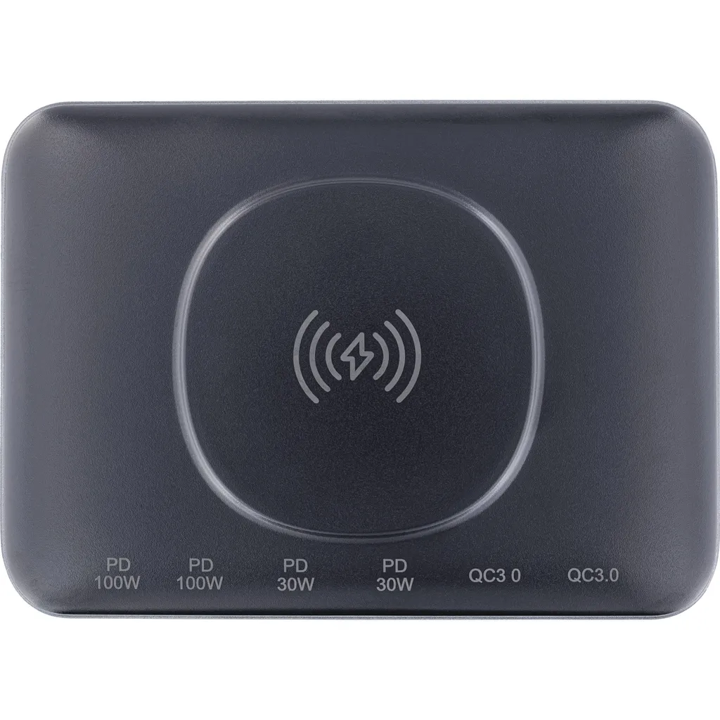 InLine Qi Powerstation Multiport 100W GaN - Alimentatore USB C 6 Porte - 5