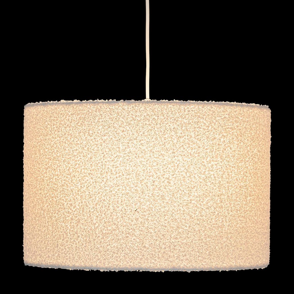 Hängelampe TINA, Bouclé Lampenschirm, Ø 37 cm Produktbild 4