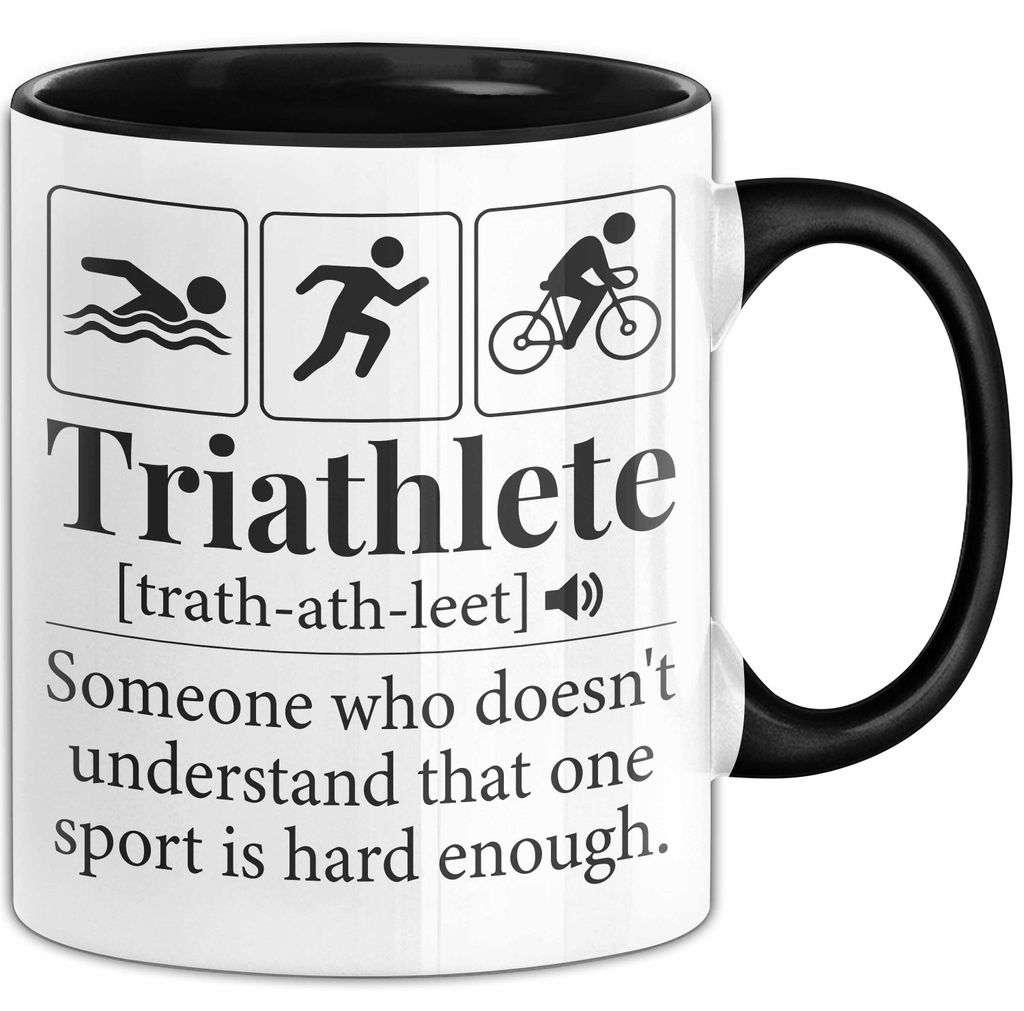 Triathlon Geschenk Tasse Iron Becher Mann Trathlet Produktbild 